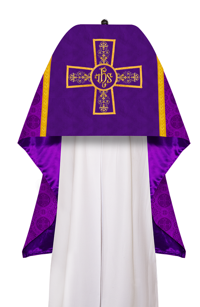 Humeral veil with Vestment Woven Braided Trims