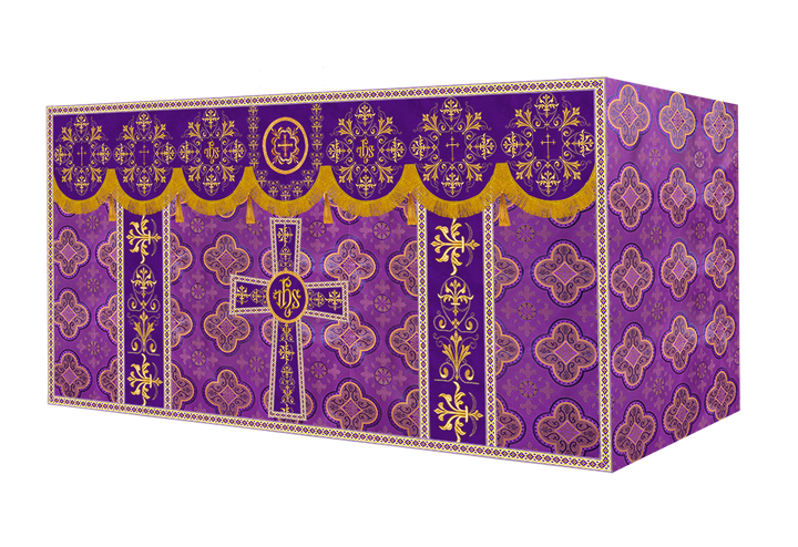 Altar Cloth with Spiritual Motif and Trims