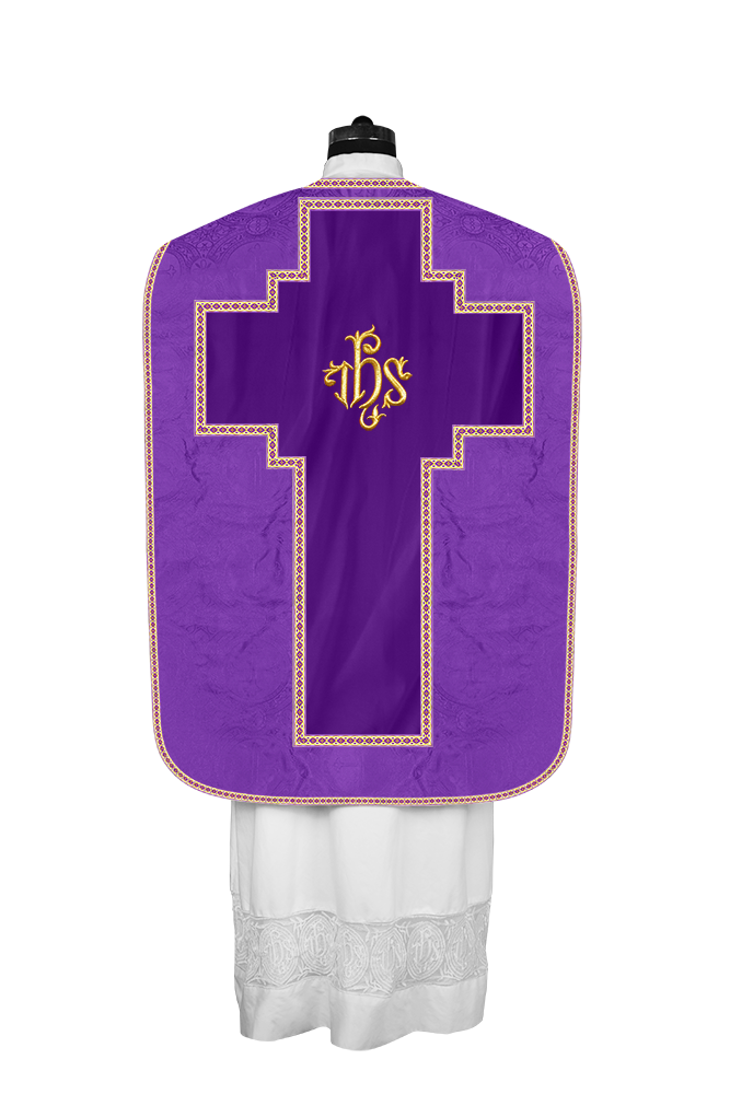Roman chasuble with Motif and Trims