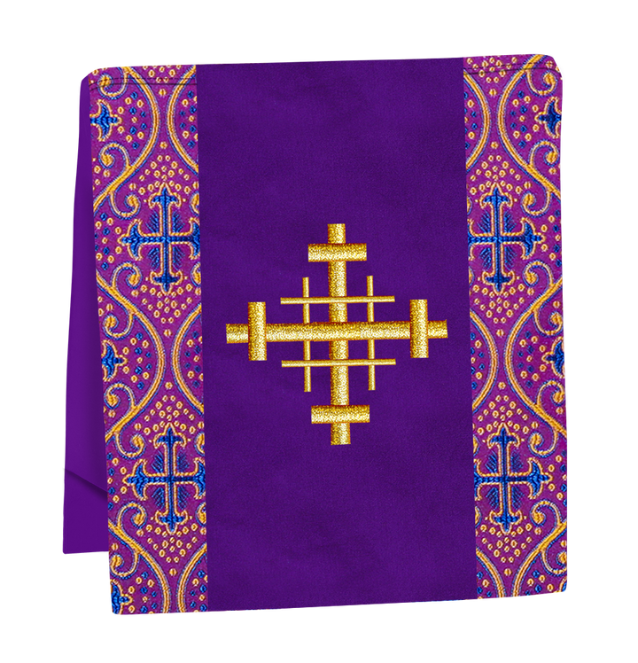 Liturgical Cross Embroidered Mass Set and braided trims