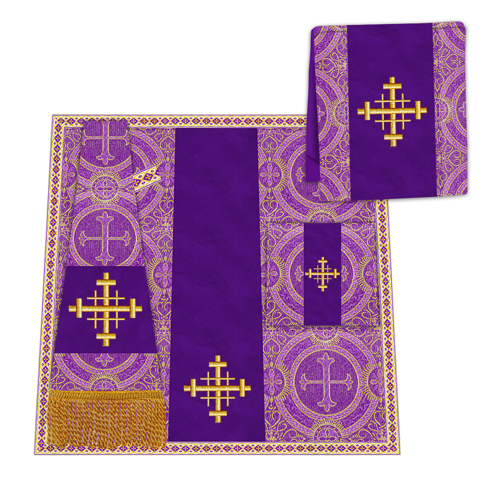 Enhanced Gothic Cope Vestments With Liturgical cross