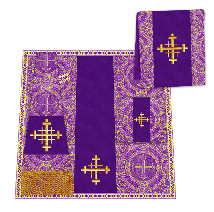 Enhanced Gothic Cope Vestments With Liturgical cross