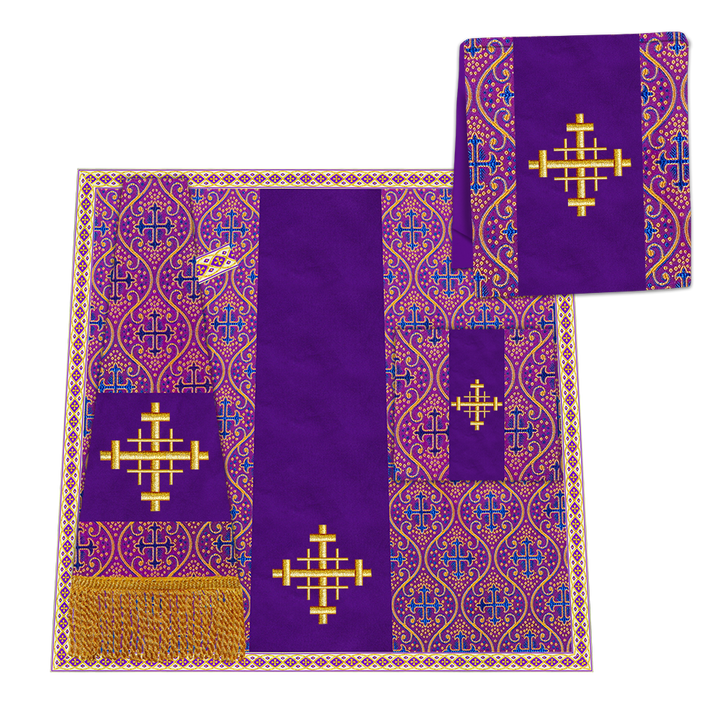 Enhanced Gothic Cope Vestments With Liturgical cross