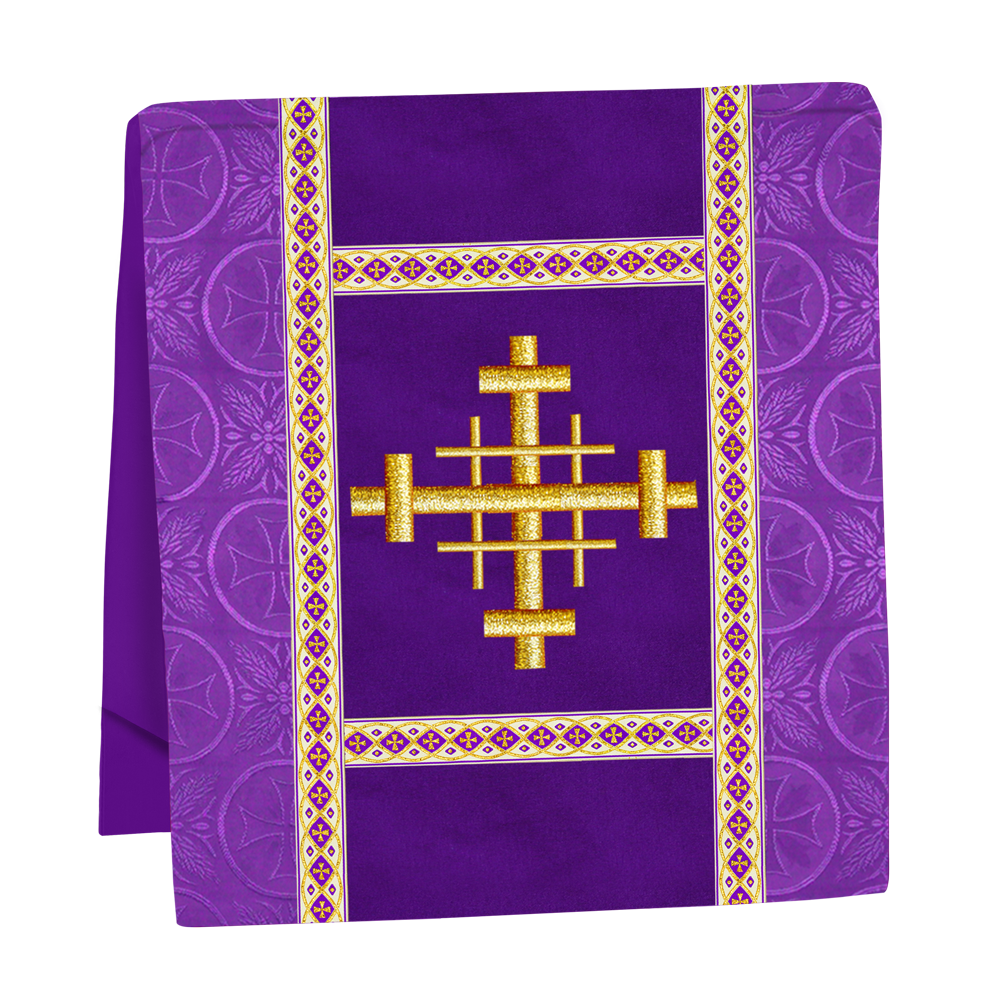 Traditional Altar Mass Set with  Embroidered Motifs