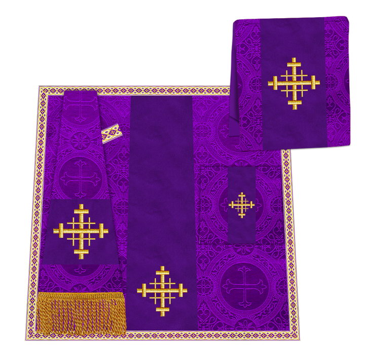 Enhanced Gothic Cope Vestments With Liturgical cross