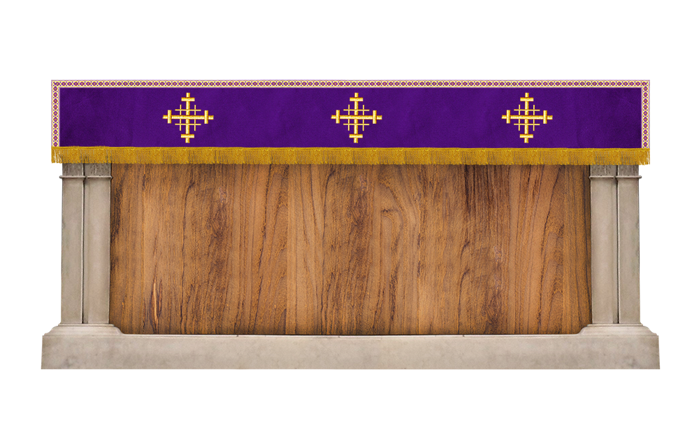 Superfrontal with Jerusalem cross Embroidery