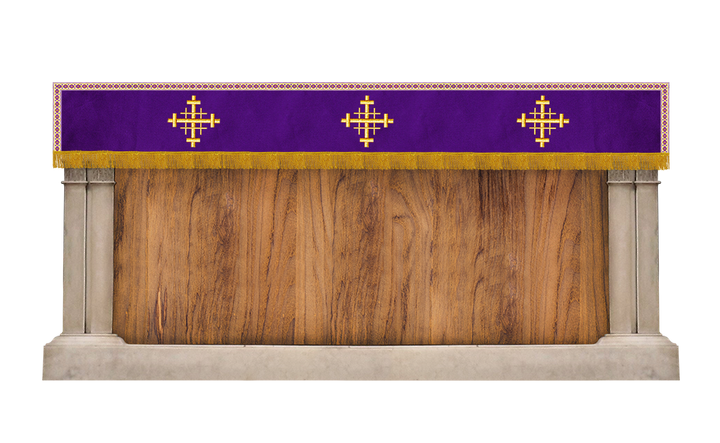 Superfrontal with Jerusalem cross Embroidery