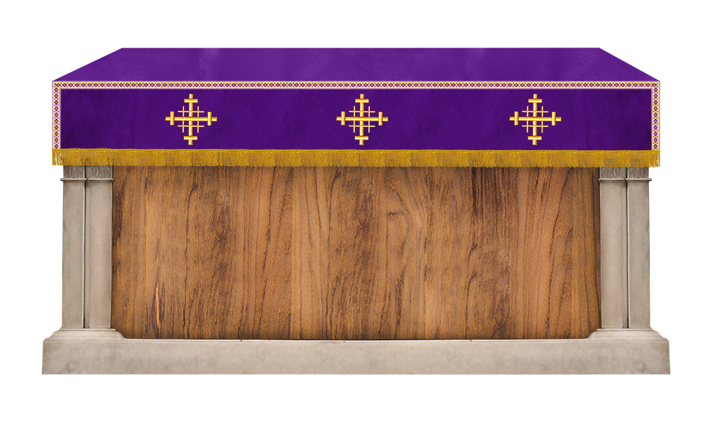 Superfrontal with Jerusalem cross Embroidery