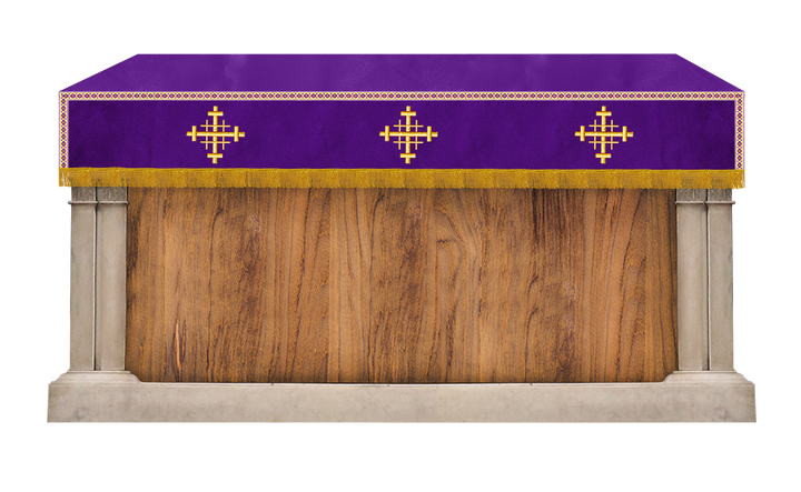 Superfrontal with Jerusalem cross Embroidery