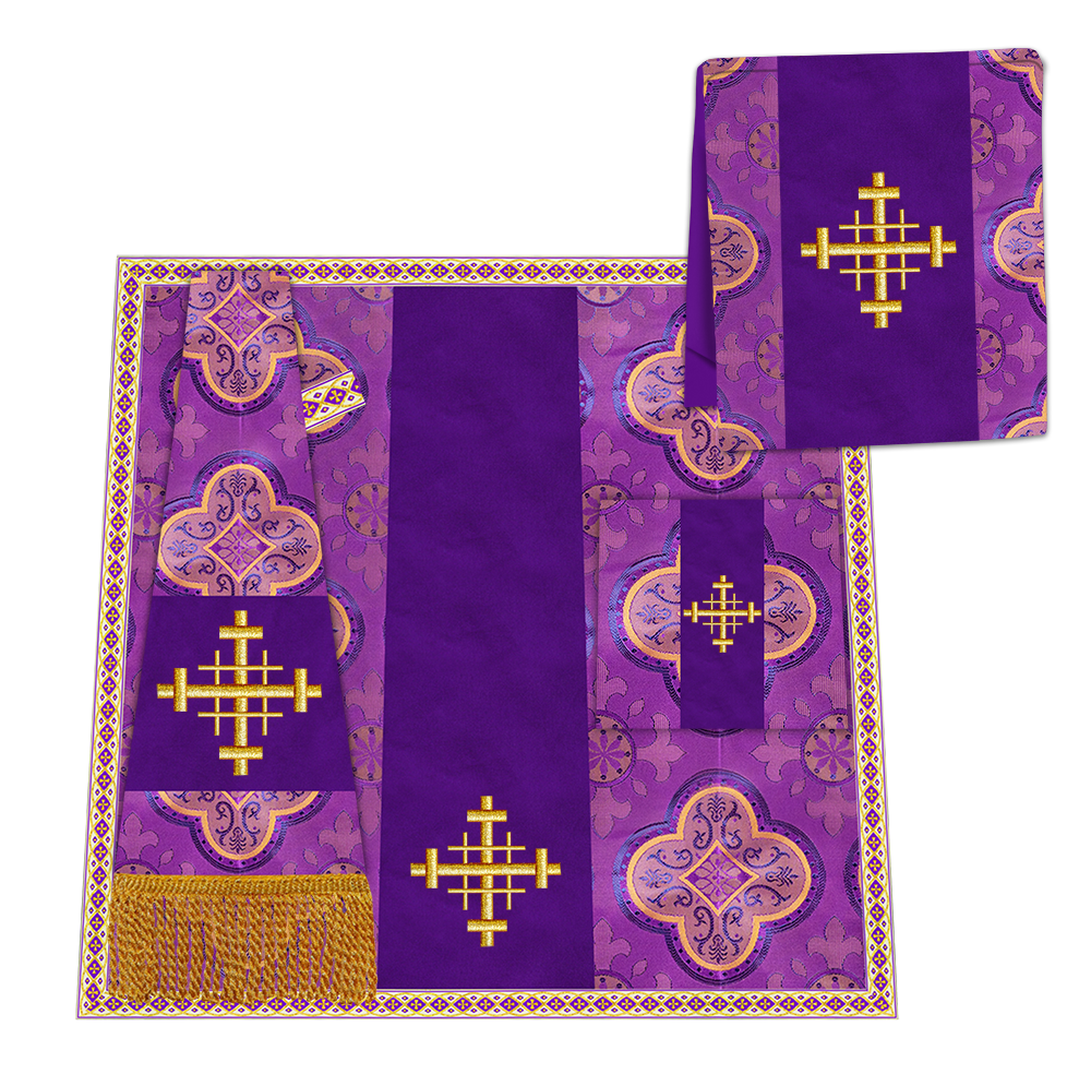 Enhanced Gothic Cope Vestments With Liturgical cross