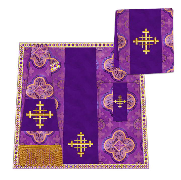 Enhanced Gothic Cope Vestments With Liturgical cross