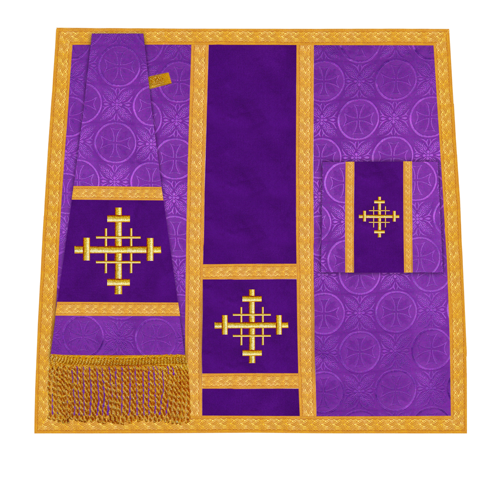 Handcrafted Altar Mass Set with Embroidered Motif