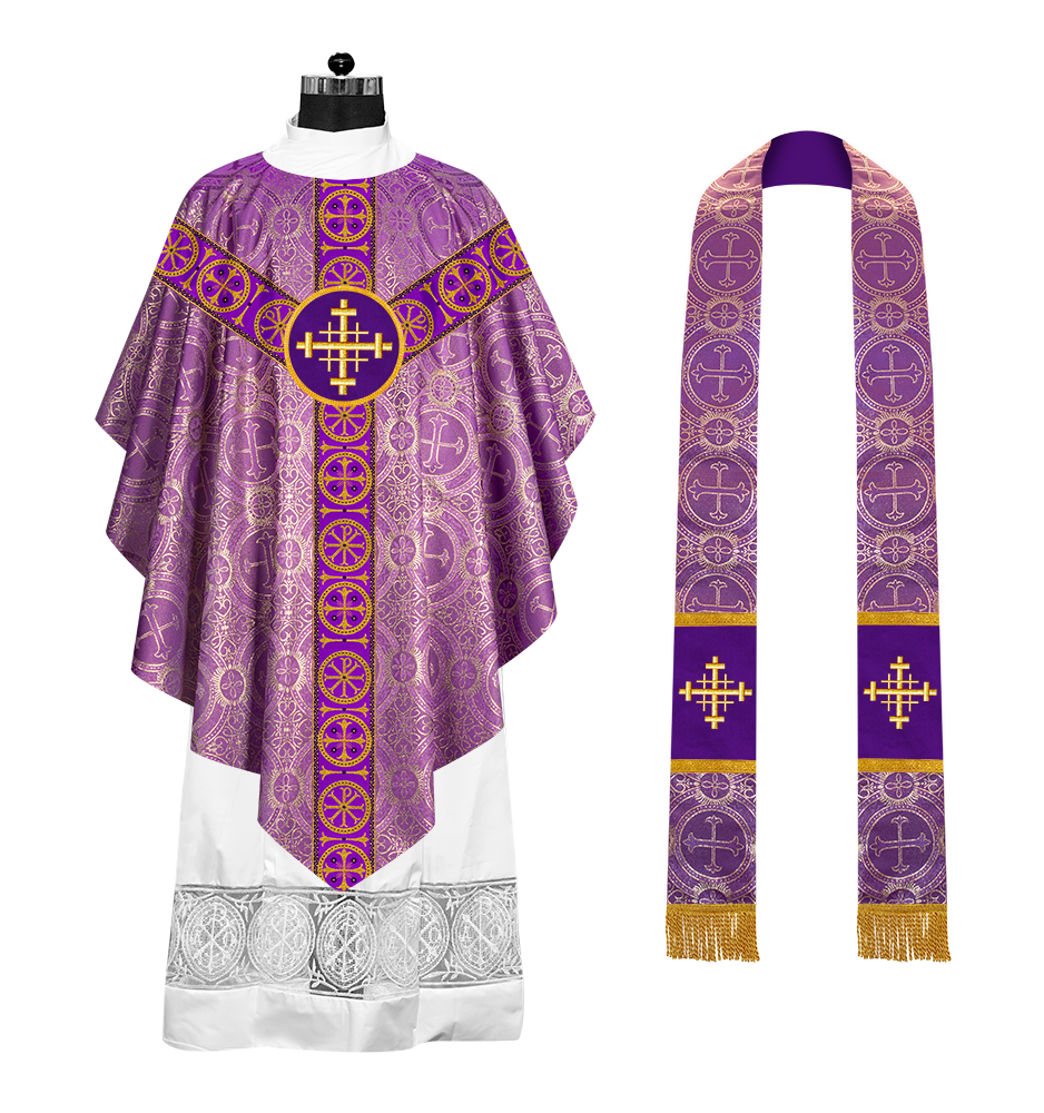 Pugin Chasuble with Designer orphrey