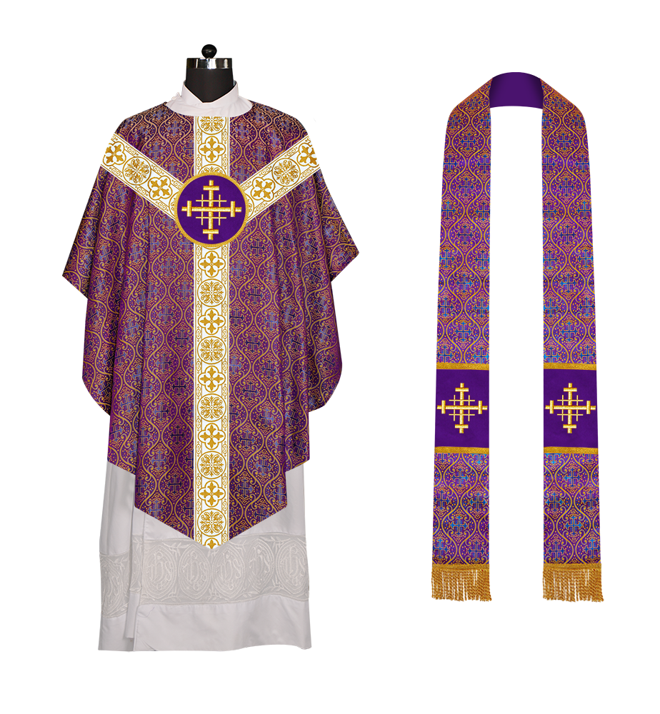 Pugin Style Chasuble with spiritual Motif