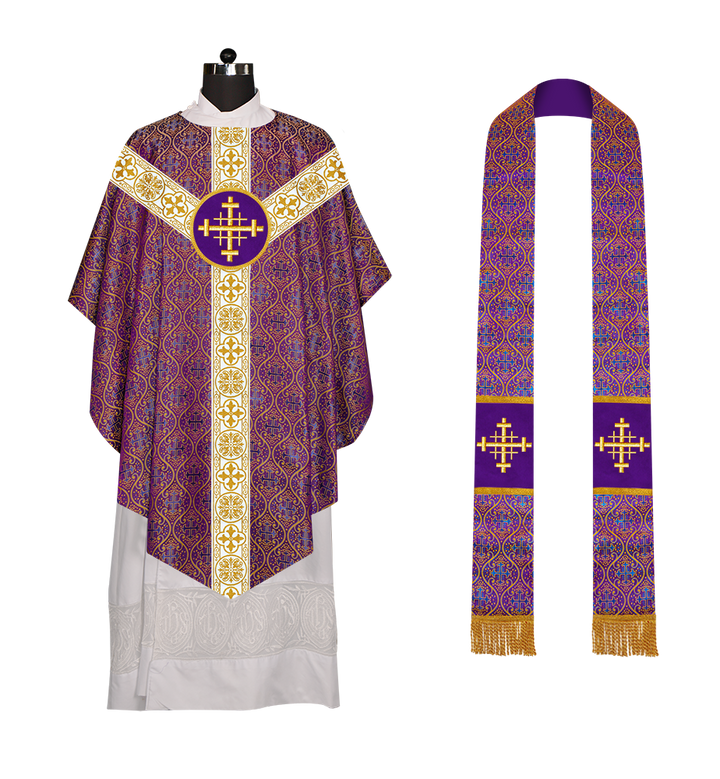 Pugin Style Chasuble with spiritual Motif