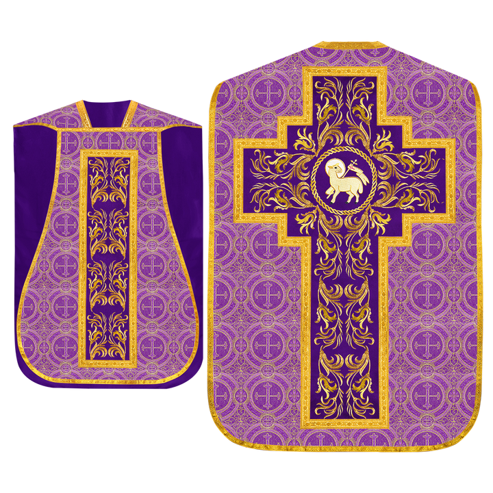 Set of Four Liturgical Roman Chasuble Vestment