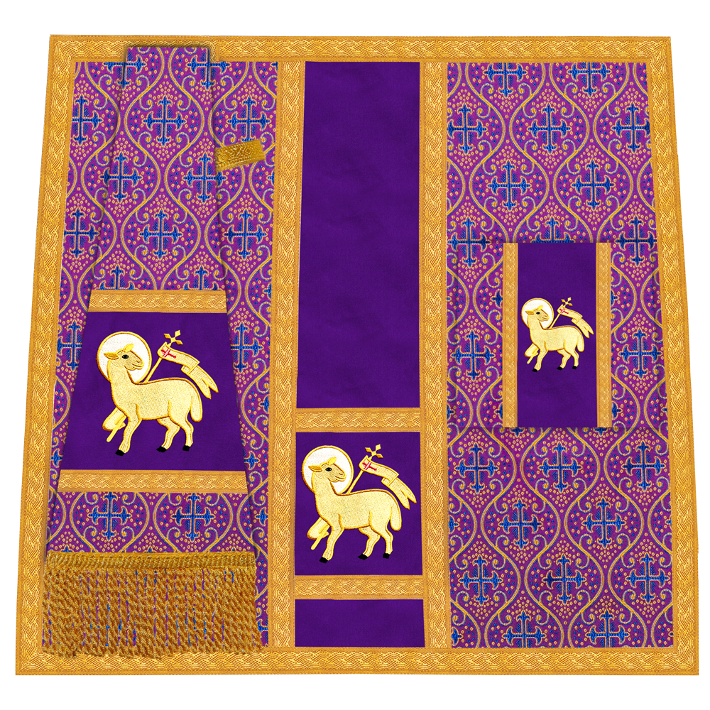 Roman Chasuble with Adorned Motif and Trims