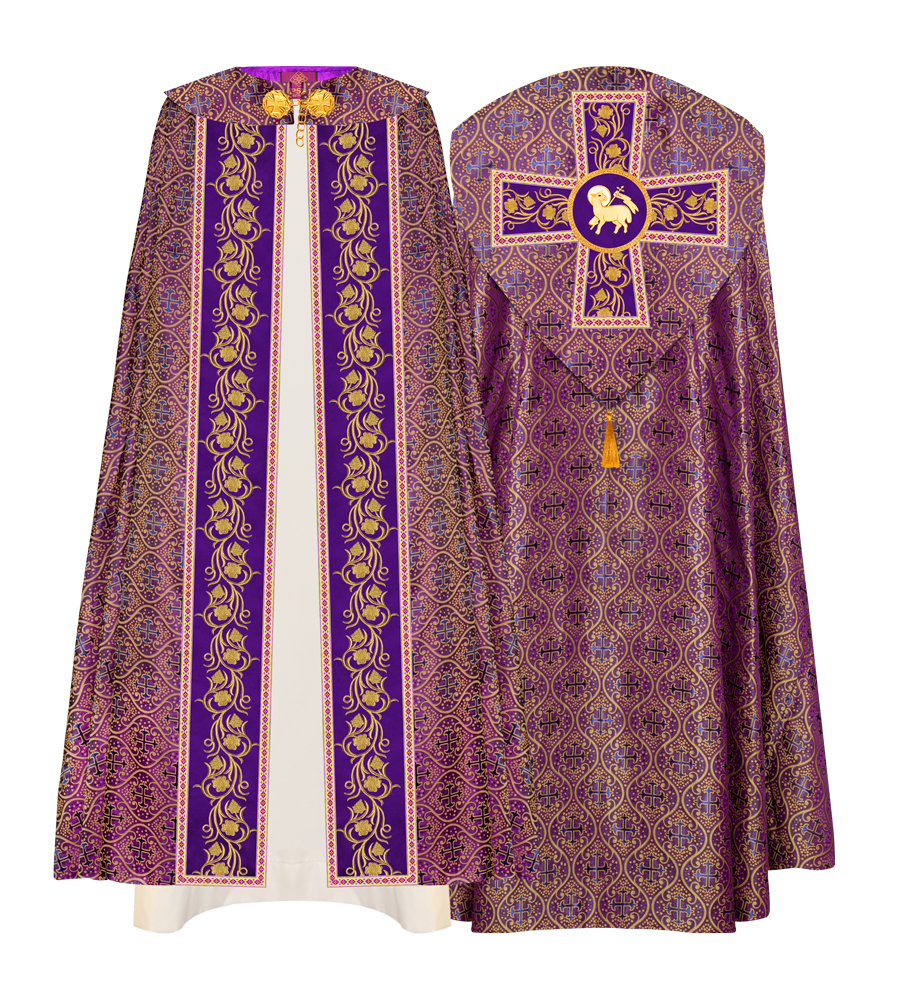 Gothic Cope Enhanced With Grapes Embroidery