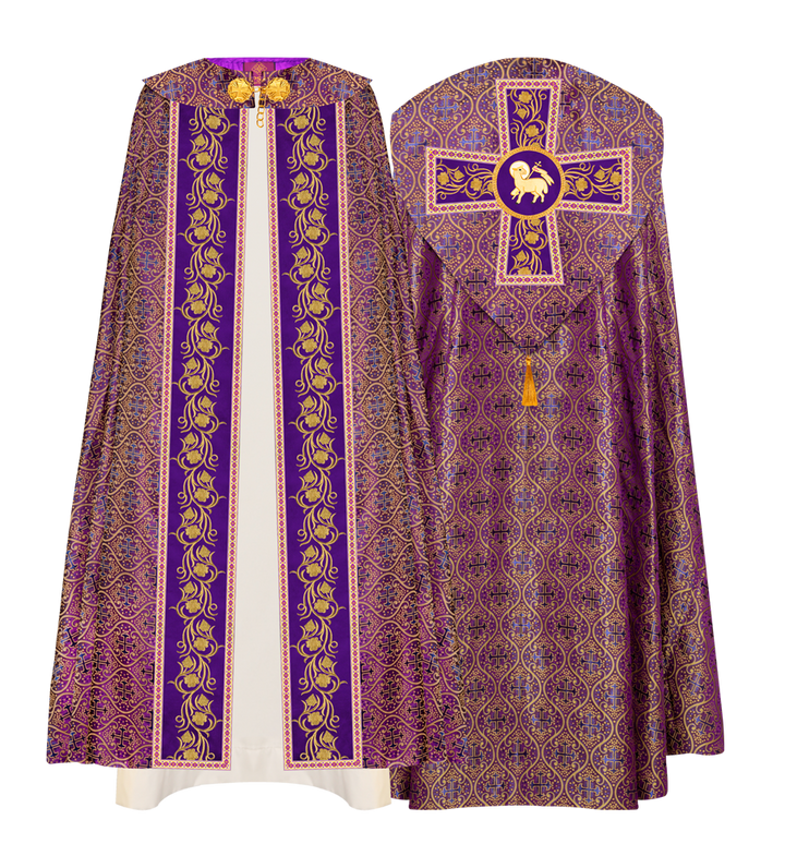 Gothic Cope Enhanced With Grapes Embroidery