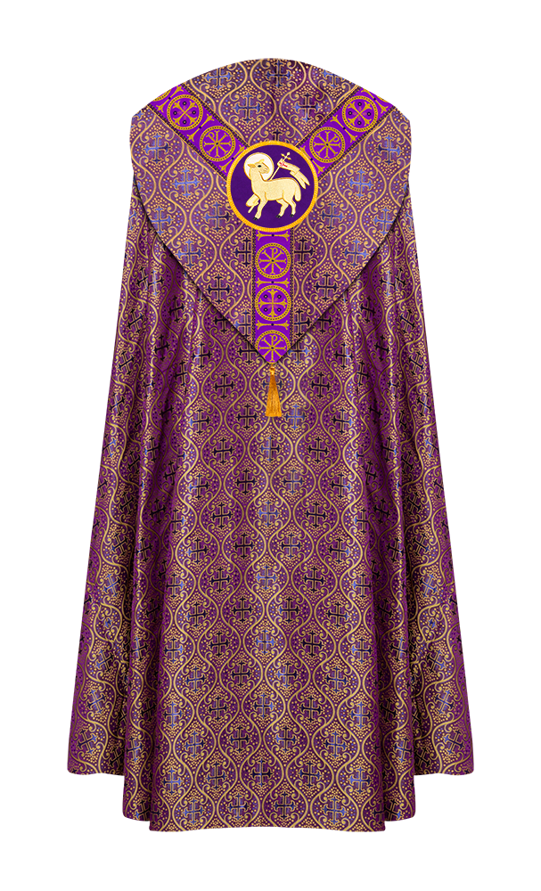 Gothic Cope Vestment with Y Type Embroidered Motif