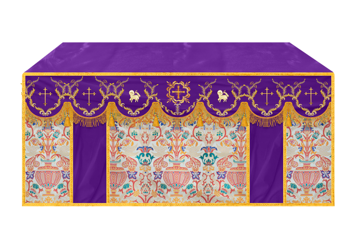 Tapestry Altar Cloth with Liturgical Motif
