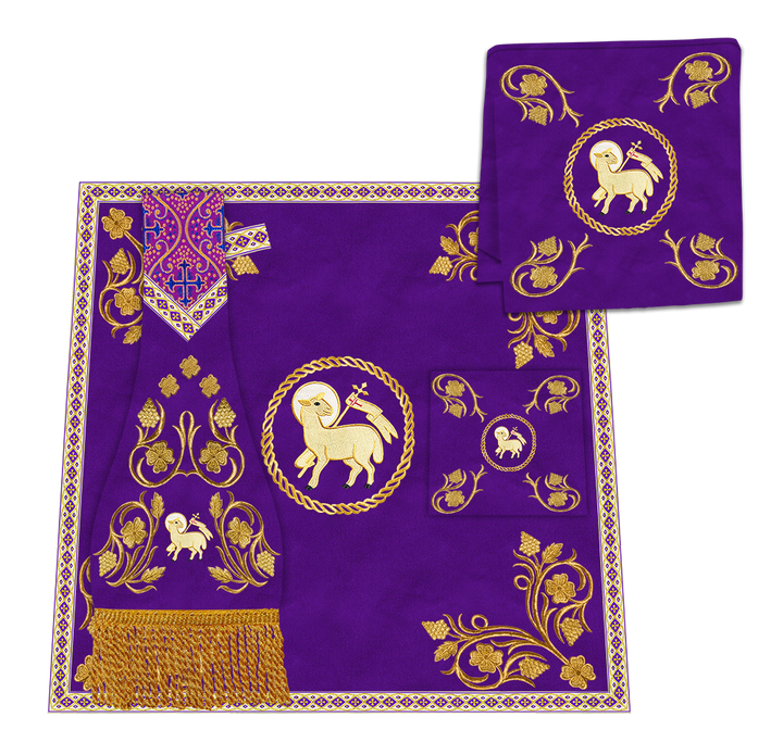 Gothic Cope Enhanced With Grapes Embroidery