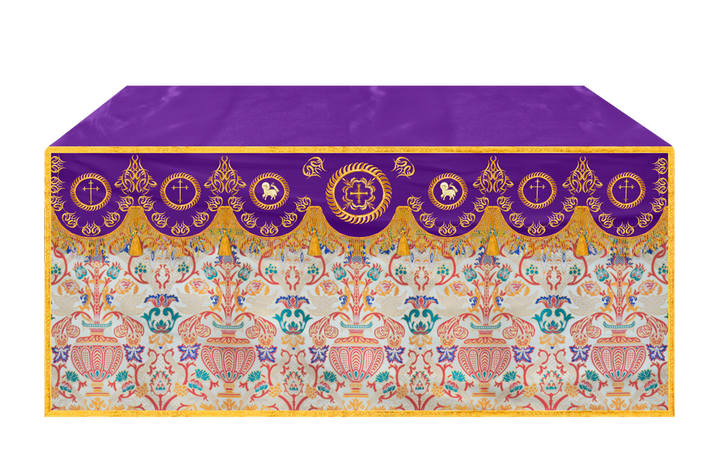 Tapestry Altar Cloth with Embroidered Orphrey