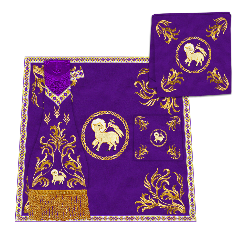 Altar Cloth with Liturgical Motif and Trims
