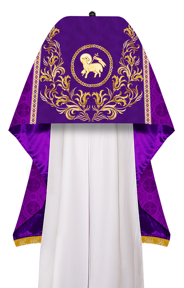 Humeral Veil Vestment with Embroidery Motif