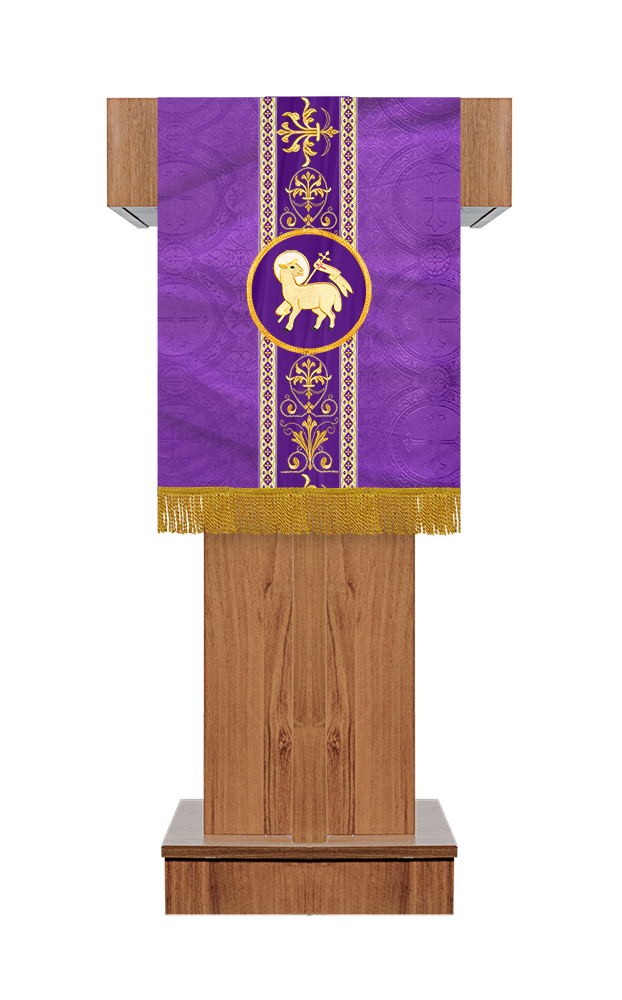 Pulpit/Lectern with Embellished Motif and Trims