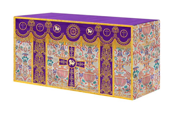 Coronation Tapestry Church Altar Cloth with Trims