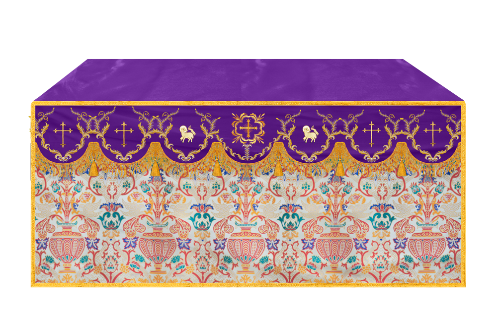 Tapestry Altar Cloth with Liturgical Motif