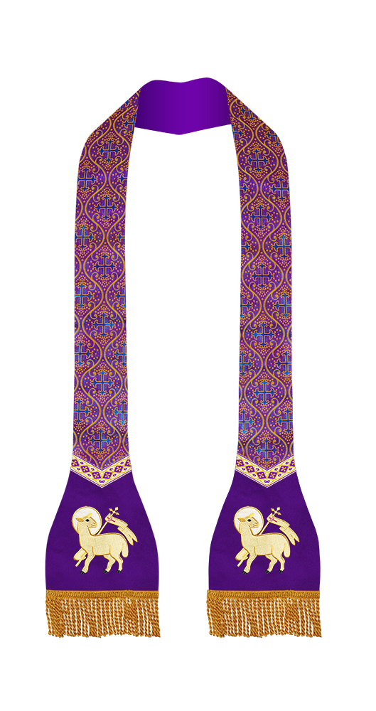 Roman Stole with Motif and trims