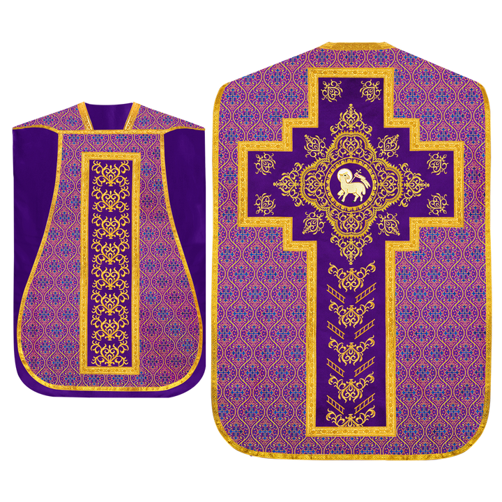 Set of four Roman Chasuble with stole