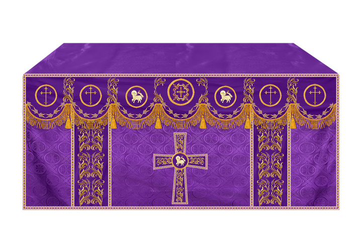 Handmade Church Altar Cloth with Traditional Embroidery