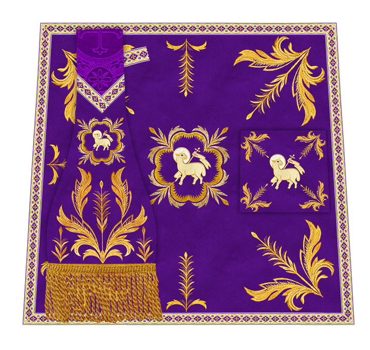 Borromean Chasuble Vestment With Liturgical Trims