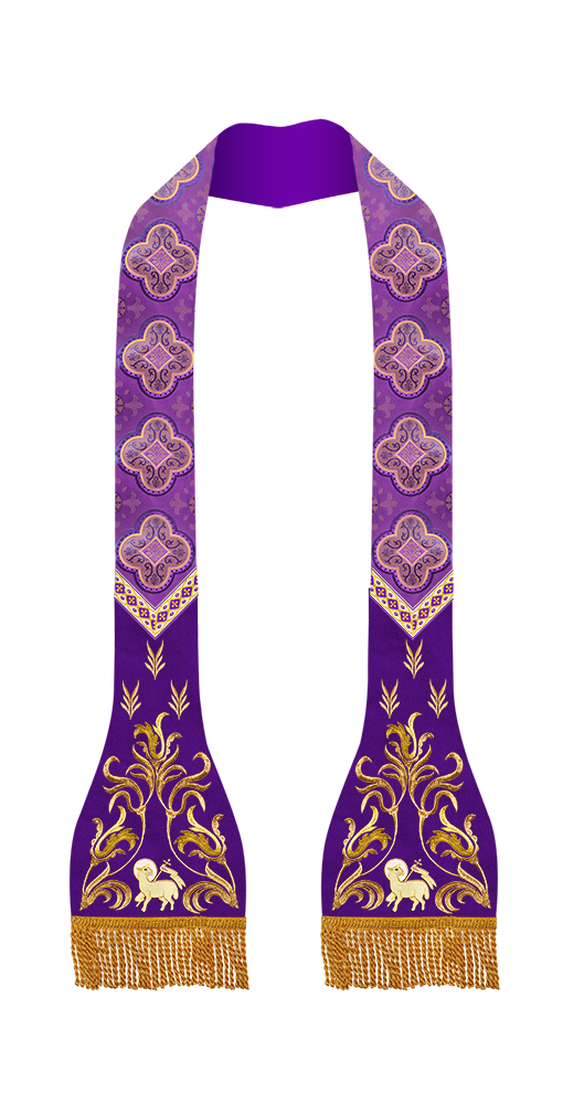 Roman Catholic Stole with Spiritual motif