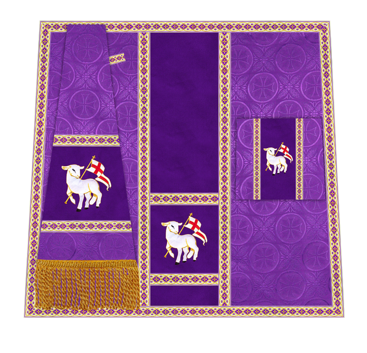 Altar Mass Set with Detailed Motif Embroidery