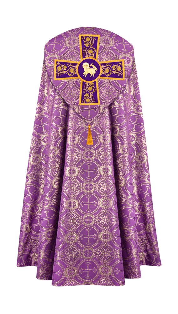 Gothic Cope Vestment with Ornate Embroidery