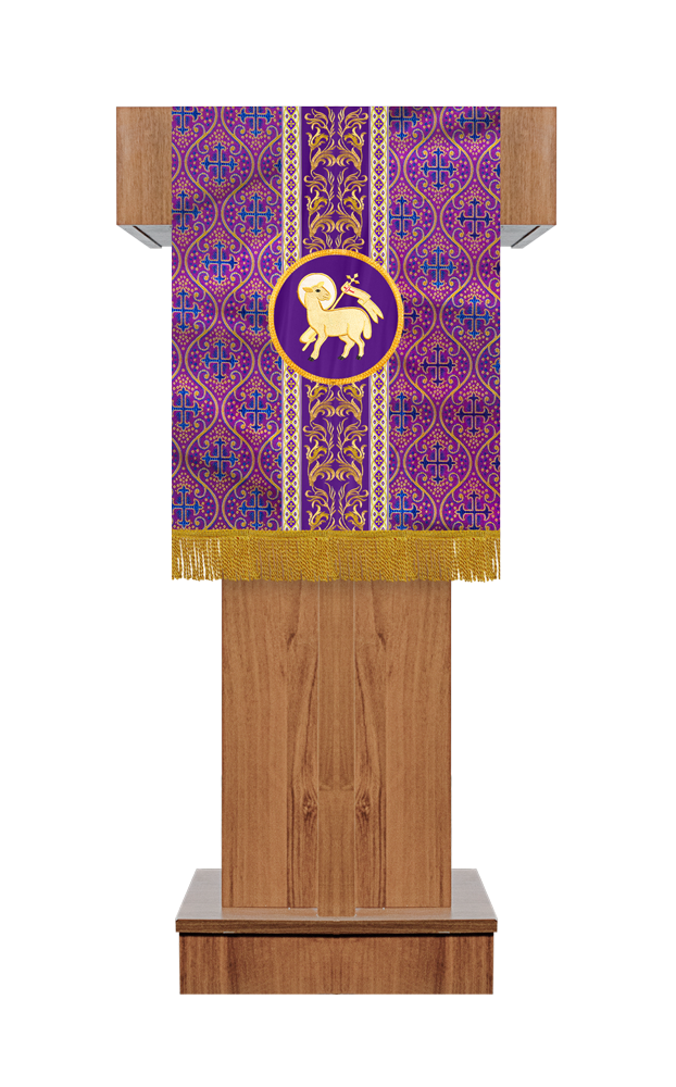 Altar Cloth with Liturgical Motif and Trims