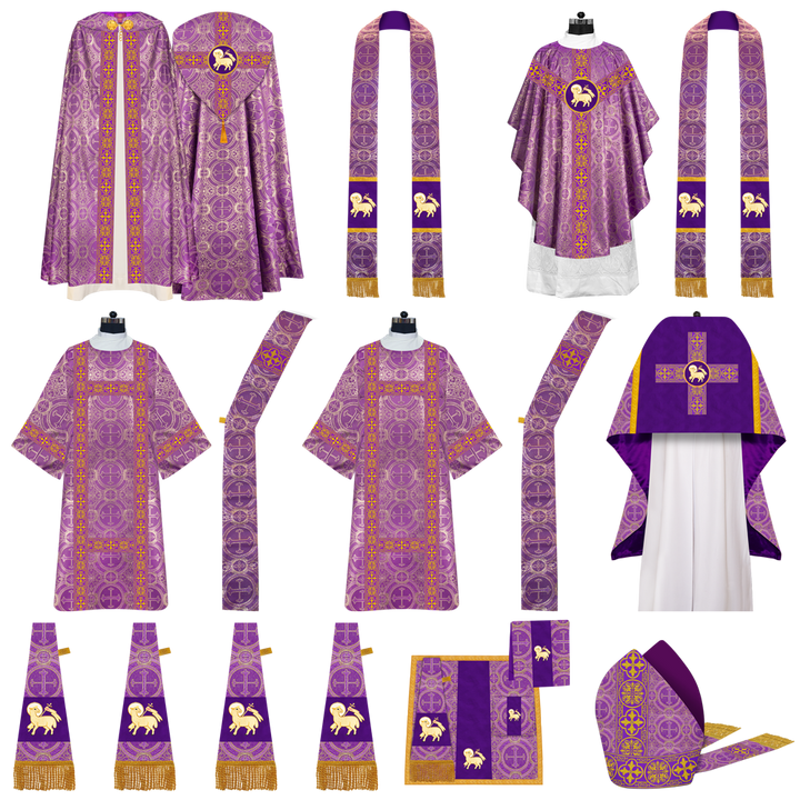 Gothic Highline Mass set with Embroidered Motif and Spiritual Orphrey