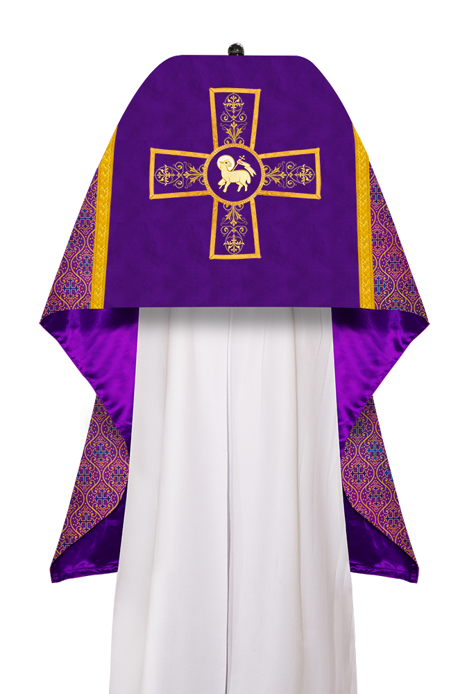 Humeral veil with Vestment Woven Braided Trims