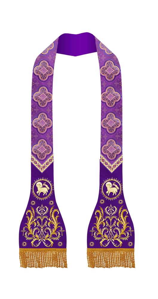 Roman Stole with Braided Embroidery