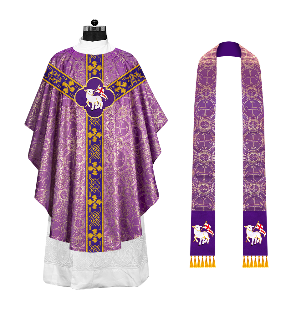 Gothic Chasuble with Motif and Trims