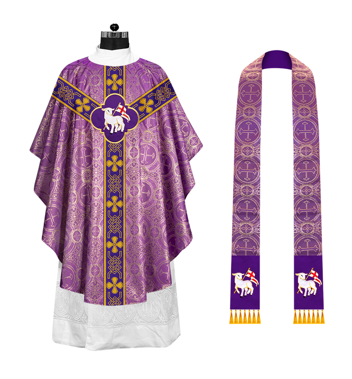 Gothic Chasuble with Motif and Trims