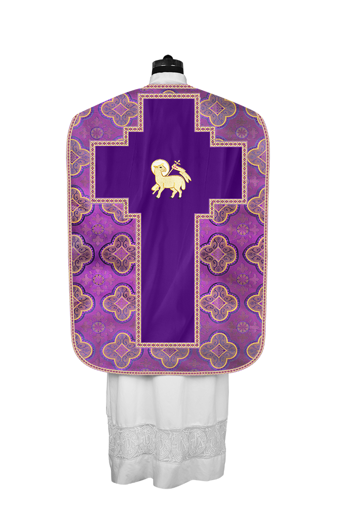 Roman chasuble with Motif and Trims