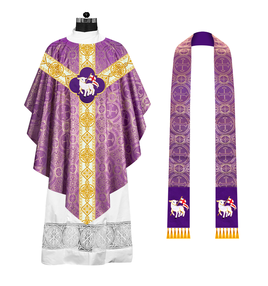 Ornate Liturgical Pugin Chasuble Vestment