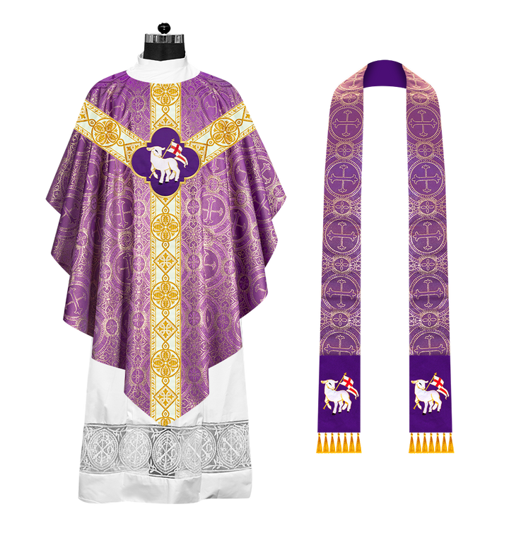 Ornate Liturgical Pugin Chasuble Vestment