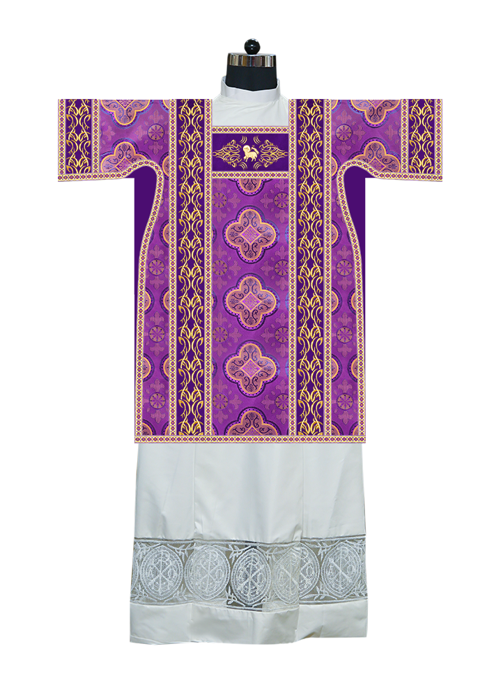 Tunicle Vestment with Embroidered Trims