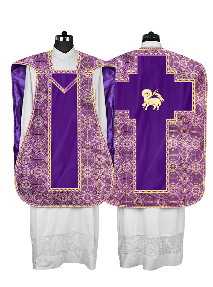 Roman chasuble with Motif and Trims